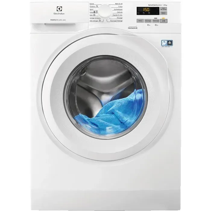 Lave-linge hublot Pose-libre PerfectCare 600 9 kg ELECTROLUX EW6F5941CP Classe C