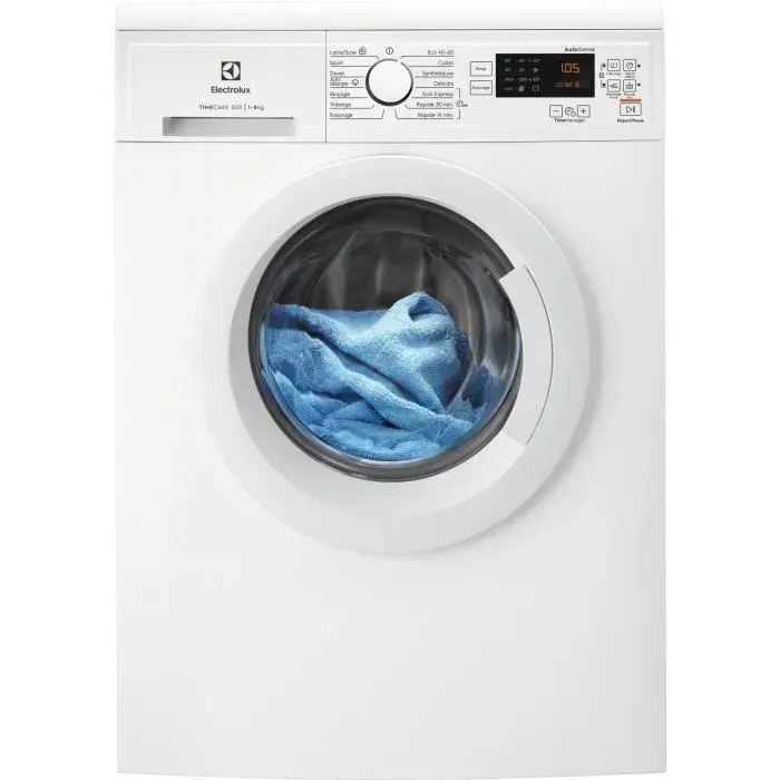 Lave-linge hublot Pose-libre TimeCare 8 kg ELECTROLUX YW2F4814WA Classe A