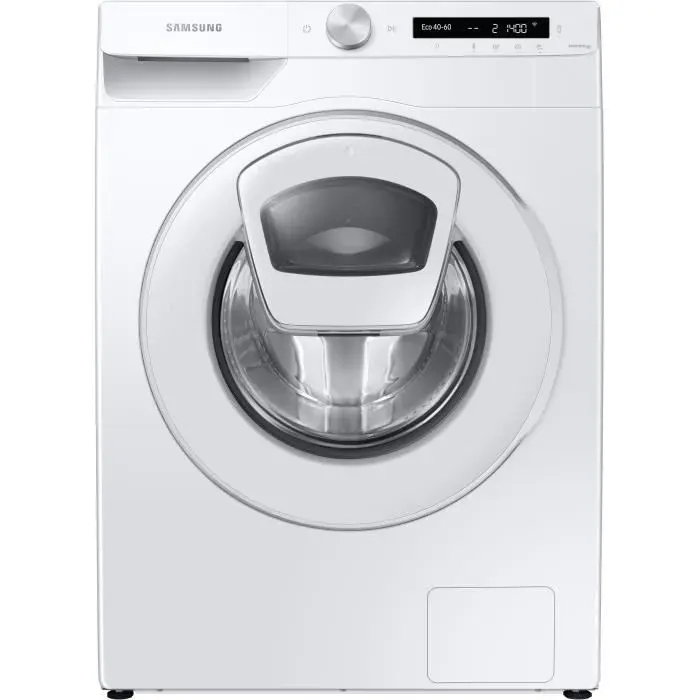 Lave-linge hublot SAMSUNG AddWash™ WW80T554DAX - 8kg - Moteur DIT - L60cm - 1400t - Classe B - 72dB - Noir