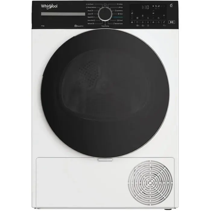 Lave-linge séchant à condensation blanc - Whirlpool - Affichage LED - Commande électronique - Système silencieux — coloris Blanche