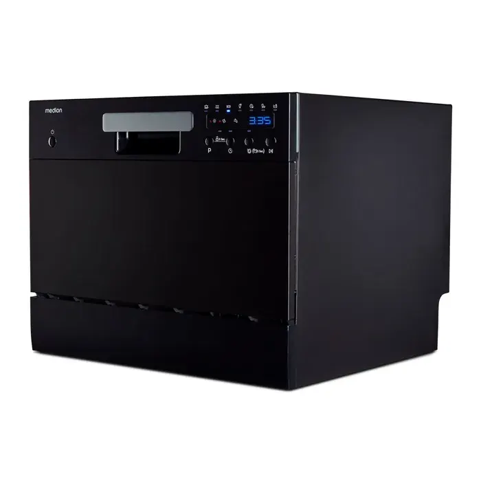 Lave-vaisselle de table – MEDION MD37496 – 6 Couverts – 47 dB – 6 programmes – Mode ECO – Écran LED – Noir