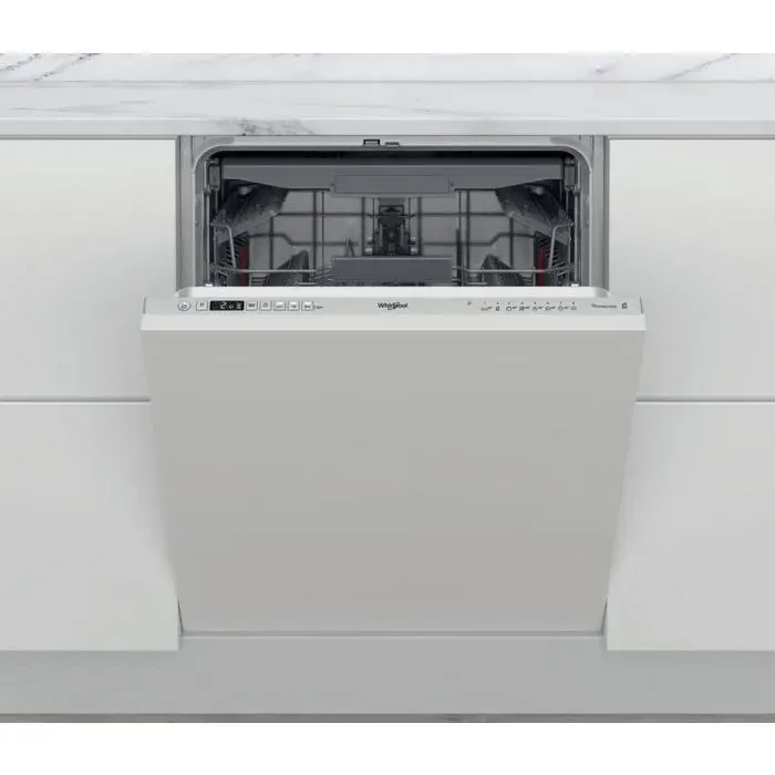 Lave-vaisselle intégrable blanc - WHIRLPOOL - Format 60 cm - Commande électronique - Programme automatique