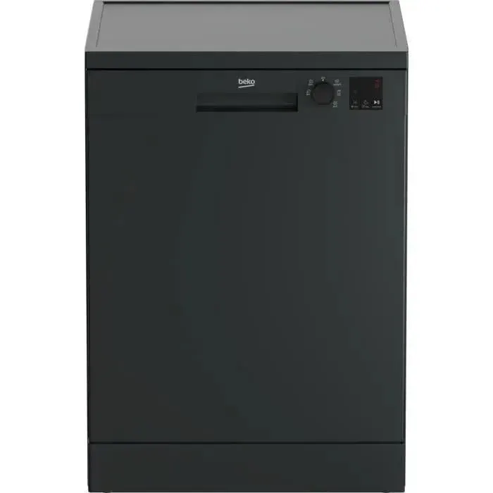 Lave-vaisselle pose libre BEKO b100 DVN06431A - 14 couverts - L60cm - 47dB - Ouverture porte auto - Anthracite