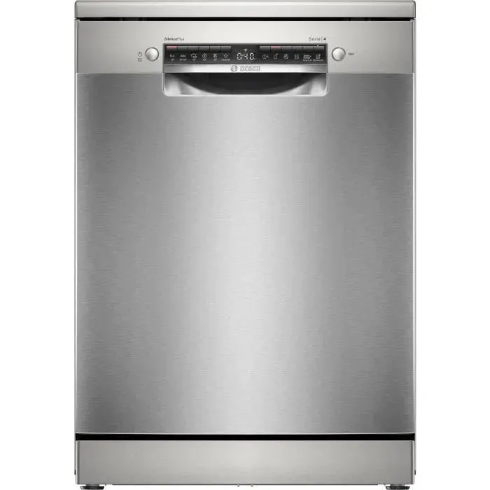 Lave-vaisselle pose-libre BOSCH SMS4ECI26E SER4 - 13 couverts - Induction - L60cm - 44 dB - tiroir à couverts - Acier brossé