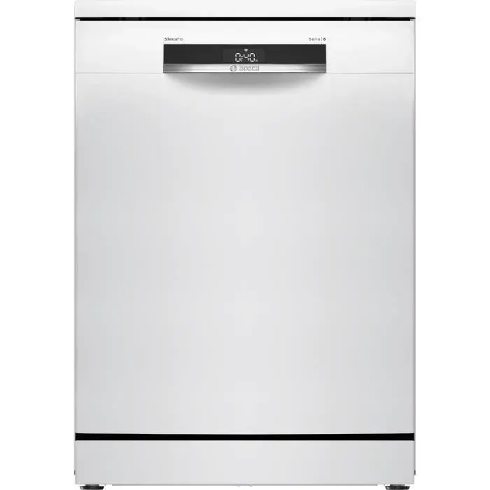 Lave-vaisselle pose libre BOSCH SSMS6ZCW12F SER6 - 14 couverts - Induction - L60cm - 38 dB - tiroir à couverts - Blanc