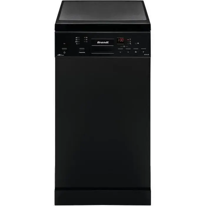 Lave-vaisselle pose libre BRANDT DFS1010B - 10 couverts - Induction - L45cm - 47dB - Noir