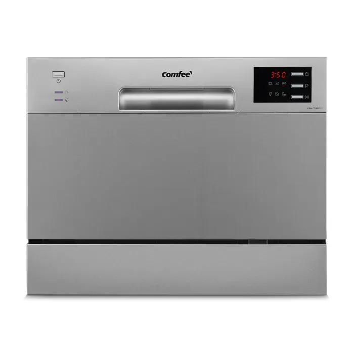 Lave Vaisselle Pose Libre Comfee CDWTT602ESD L55cm 47db 6 Couverts 6 Programmes Affichage LED Inox Classe D