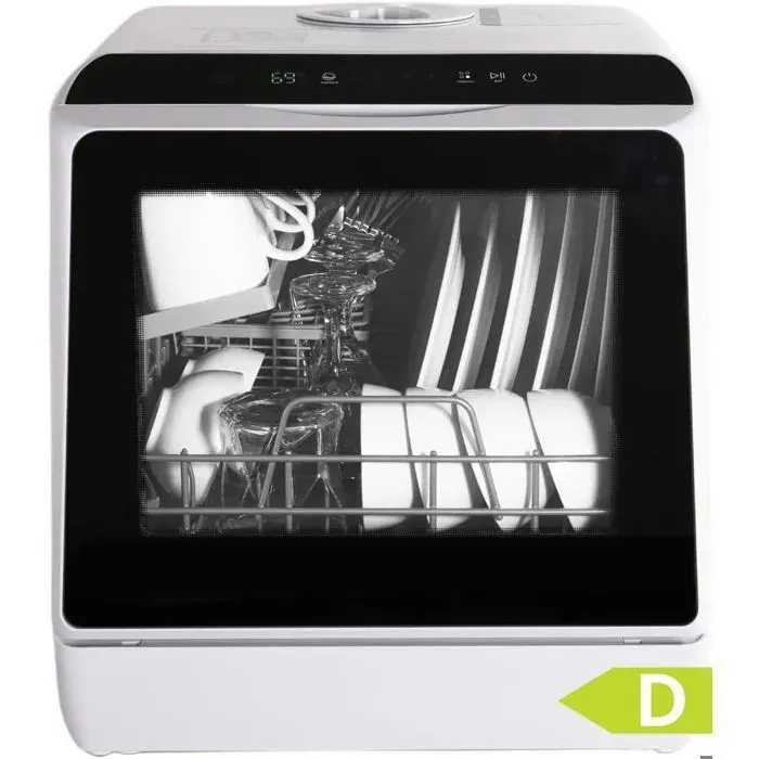 Lave Vaisselle Pose Libre Posable - 4 Couverts - 6 Programmes - Blanc