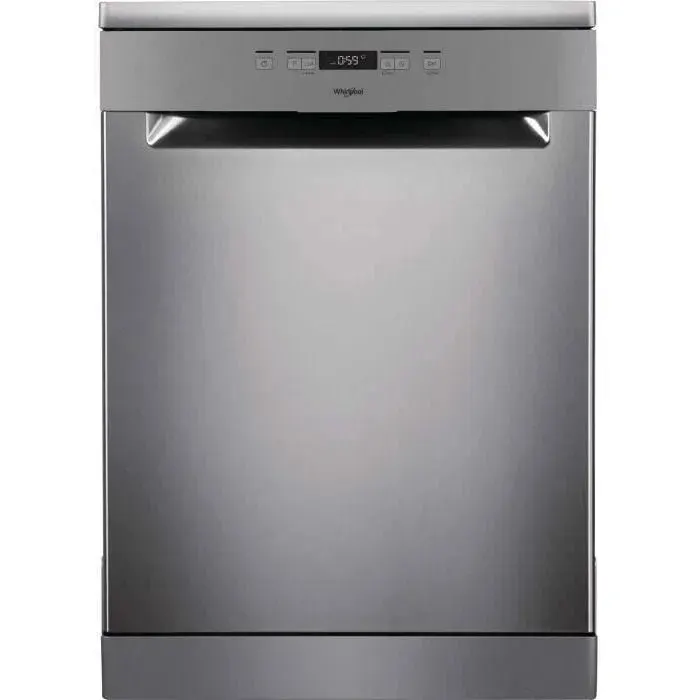 Lave-vaisselle pose libre WHIRLPOOL OWFC3C26X - 14 couverts - Induction - L60cm - 46dB - Inox/silver