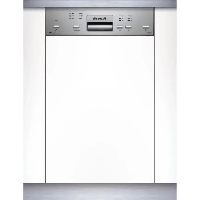 Lave-vaisselle semi-encastrable BRANDT VS1010X - 10 couverts - L45cm - 47dB