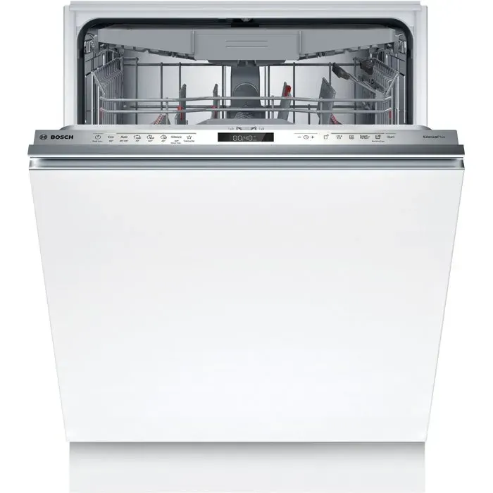 Lave-vaisselle tout encastrable BOSCH SMH6ECX21E SER6 - 14 couverts - Induction - L60cm - 42 dB - tiroir à couverts - Inox
