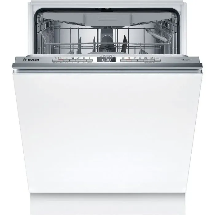 Lave-vaisselle tout encastrable BOSCH SMV4HCX07E SER4 - 14 couverts - L60cm - 42 dB - 6 programmes - Tiroir à couverts