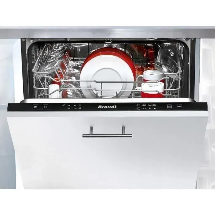 Lave-vaisselle tout intégrable BRANDT LVE134J - 13 couverts - L60cm - 44dB — coloris Noire