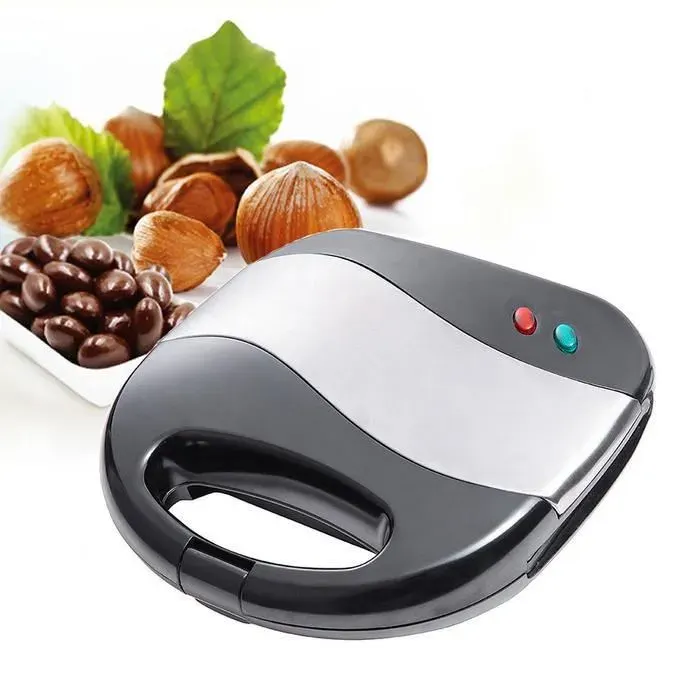 Le noir Fabricant de gâteau aux noix électriques Fabricant décrous automatiques Sandwich en fer Grille-pain Petit déjeuner M59106
