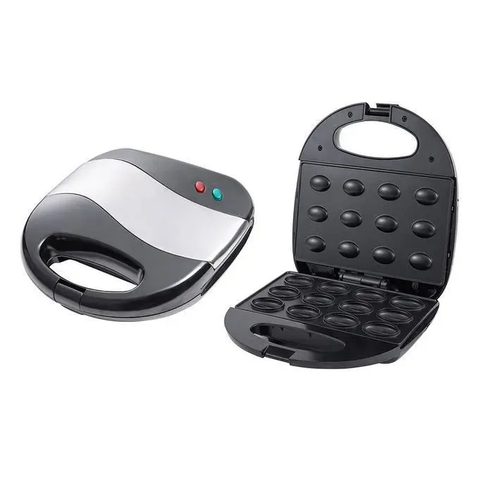 Le noir Fabricant de gâteau aux noix électriques Fabricant décrous automatiques Sandwich en fer Grille-pain Petit déjeuner M14052