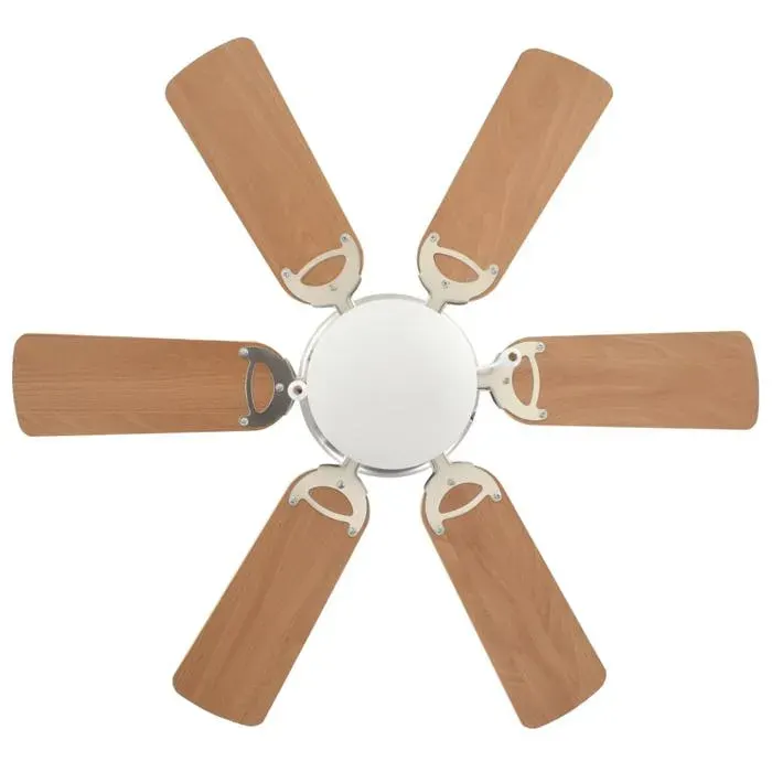 [LES SOLDES]Brun Ventilateur de plafond orné avec lumière 82 cm Marron clairPoids 4.56 Kg@553997