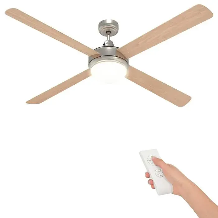 Les SoldesVentilateur de plafond avec lumière et télécommande Ø 130 cmConstruction robustedjk29y