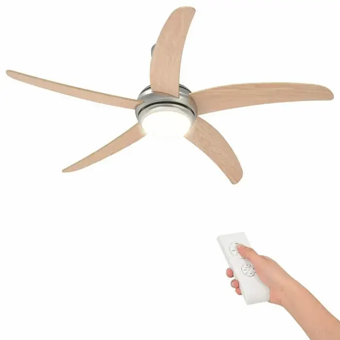 Les SoldesVentilateur de plafond avec lumière et télécommande Ø 130 cmConstruction robustewtc60w