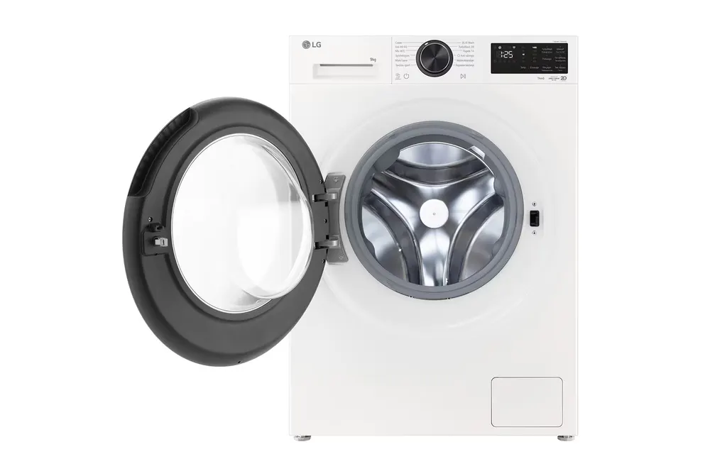 LG Lave-linge 9 kg AI DirectDrive™ Steam™ - F94X56WHST — vue 2