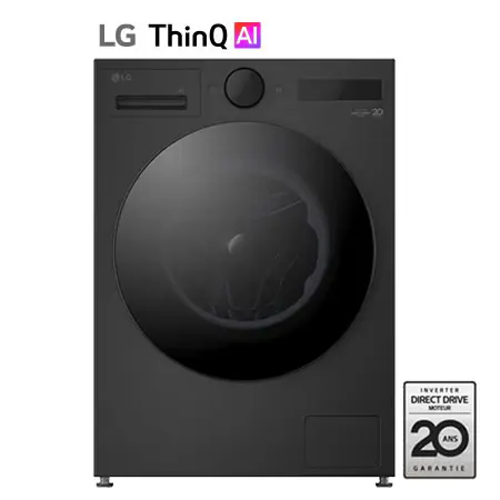 Lg - Lave Linge Hublot F34x76bsta - 13 Kg - 1400 Tr/Min - Classe A - Moteur Direct Drive - Autodosage - Connecté - Noir — vue 5