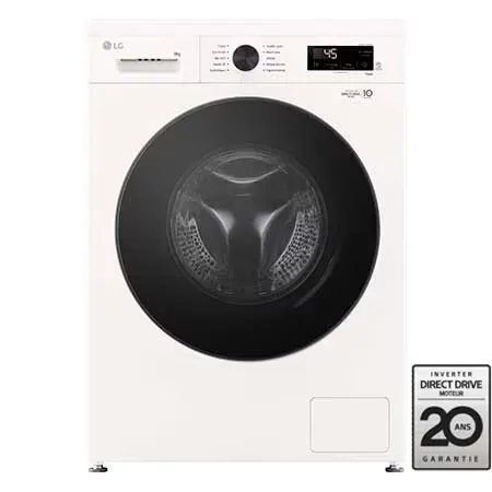 Lg - Lave Linge Hublot F94b16whs - 9 Kg - 1400 Tr/Min - Classe A - Moteur Induction Entraînement Direct - Connecté — vue 2