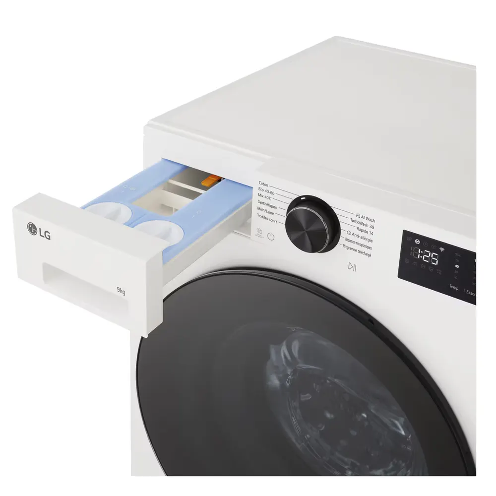 Lg - Lave Linge Hublot F94x56wsta - 9 Kg - 1400 Tr/Min - Classe A - Moteur Direct Drive - Autodosage - Connecté — vue 7