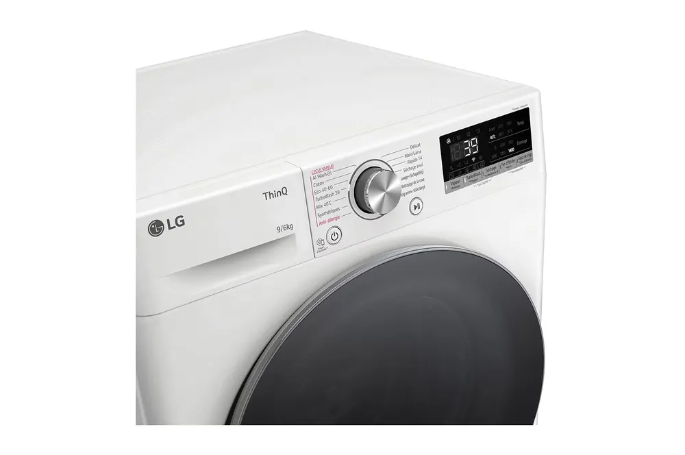 Lg Lave-linge séchant frontal 9/6kg 1400 tours/min - F964R71WRST — vue 9
