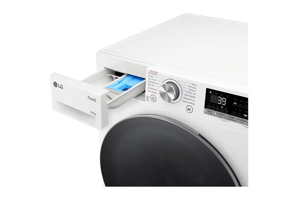 Lg Lave-linge séchant frontal 9/6kg 1400 tours/min - F964R71WRST — vue 7