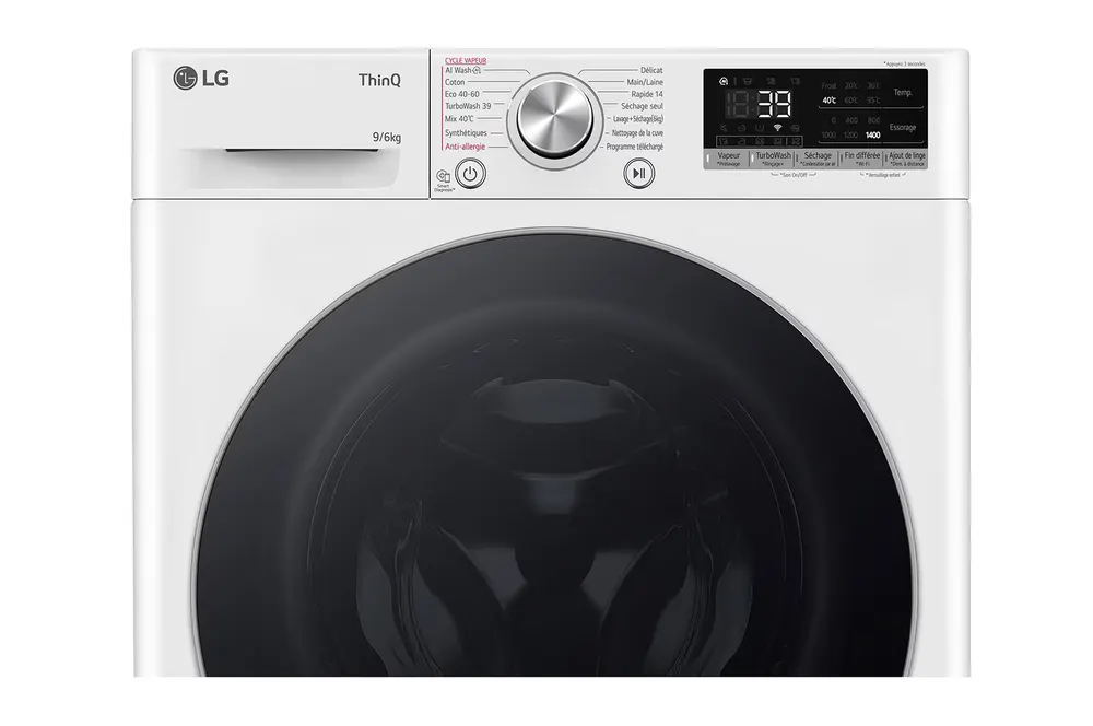 Lg Lave-linge séchant frontal 9/6kg 1400 tours/min - F964R71WRST — vue 6