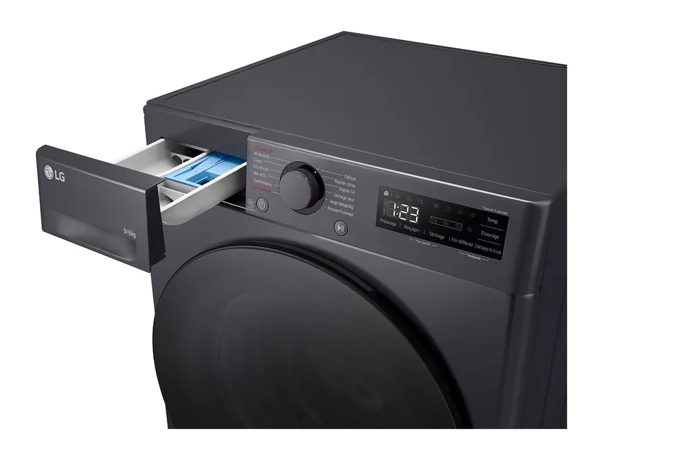 Lg - Lave Linge Séchant Hublot F964r56mbrs - 9/6 Kg - 1400 Tr/Min - Classe D - Moteur Direct Drive - Connecté - Noir — vue 7