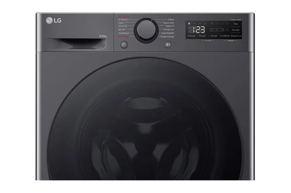 Lg - Lave Linge Séchant Hublot F964r56mbrs - 9/6 Kg - 1400 Tr/Min - Classe D - Moteur Direct Drive - Connecté - Noir — vue 6