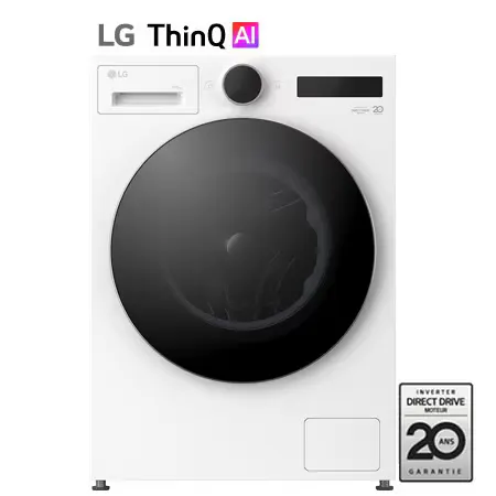 LG Lave-linge séchant molette écran LCD 9/6kg Steam™ - F964X71WHST