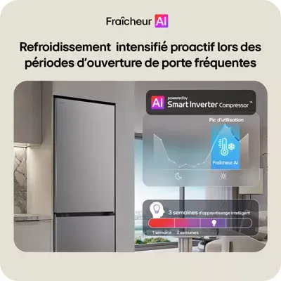 Lg - Réfrigérateur Combiné Gbbsj20dep — vue 23