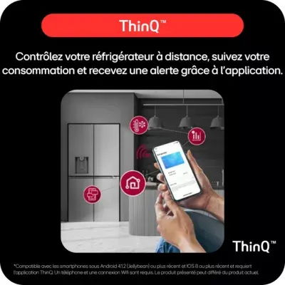 Lg - Réfrigérateur Multi Portes Gmk960ev2e Instaview — vue 12
