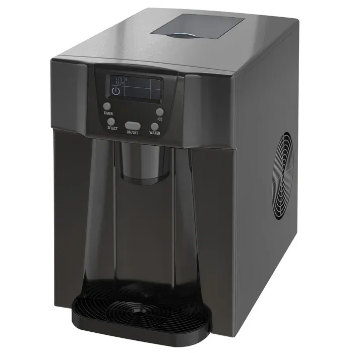 LIA Machine glaçons distributeur eau 12kg/24h 9 glaçons 6-10 min 252x389x363 cm noir