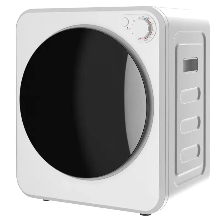LIA Sèche-linge à évacuation portable 25 Kg sèche-linge électrique 400/800 W 5 modes de séchage 48 x 44 x 57 cm blanc