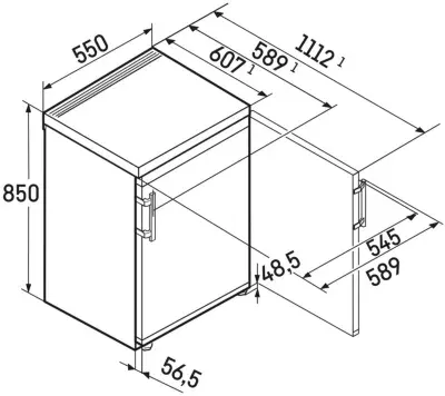 Liebherr - Réfrigérateur Top Kte550 — vue 7