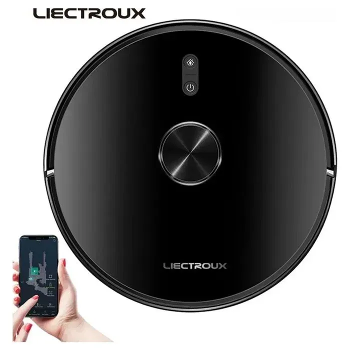 Liectroux X6 LDS Aspirateur Robot Navigation Lidar Laser Combo sec et humide 6500Pa daspiration Carte Multi-plancher Balayage