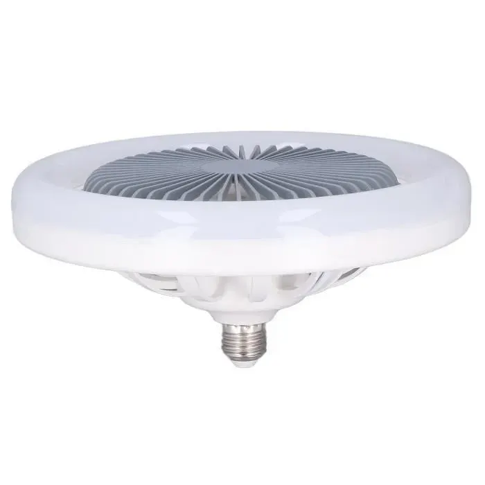 Light-Fdit Lampe de ventilateur à LED Ventilateur de plafond léger E27 30W Lampe de ventilateur LED réglable silencieuse pour chamb