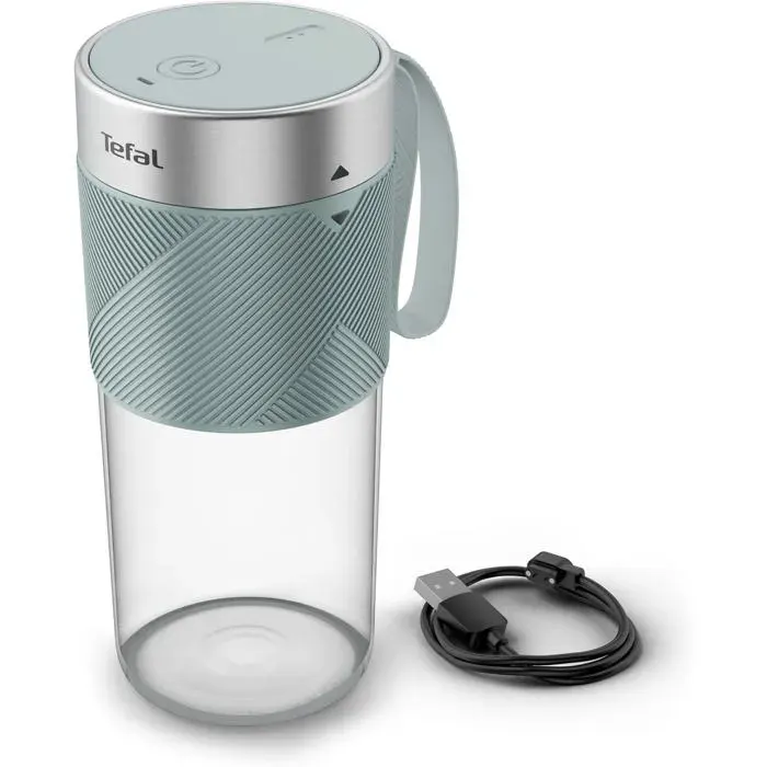 Lightmix BL1C0430 Mini Blender 300 ml Puissant Sans FilUSB RechargeablePour Smoothies ProtéinésFruits Congelés et Crème Glacée — coloris Vert