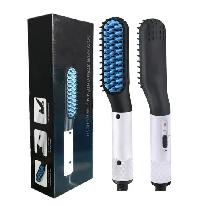 Lisseur à Barbe - LEOCLOTHO - Peigne Chauffant - Température Ajustable - Céramique - Anti-brûlure