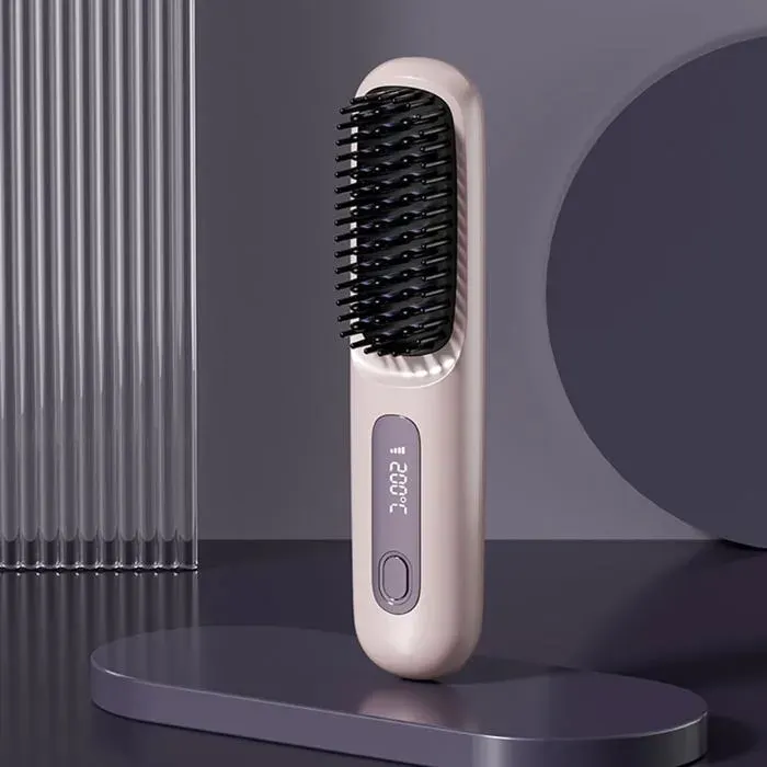 Lisseur à cheveux - 2026 - Sans fil - De voyage portable - Brosse lissante