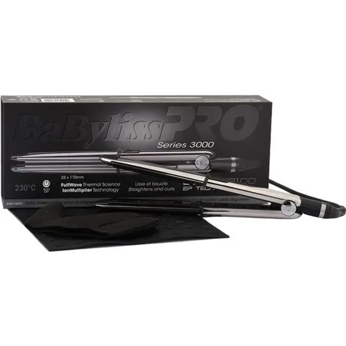 Lisseur - Babyliss - PRO ELIPSIS3100 - 5 niveaux de température - Cordon rotatif 270 m - Eco-responsable 45 W