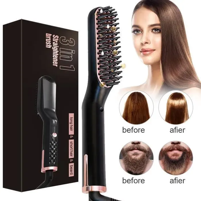 Lisseur Barbe - BREETT - 3 en 1 - Céramique - Sans Fil - Température Réglable