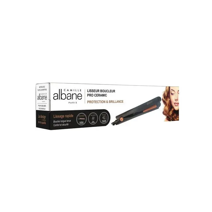 Lisseur boucleur Camille Albane Pro Ceramic 45W Noir