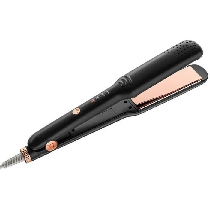Lisseur boucleur céramique 2 en 1 mini portable 4 températures 160-220°C chauffage PTC pour tous cheveux franges