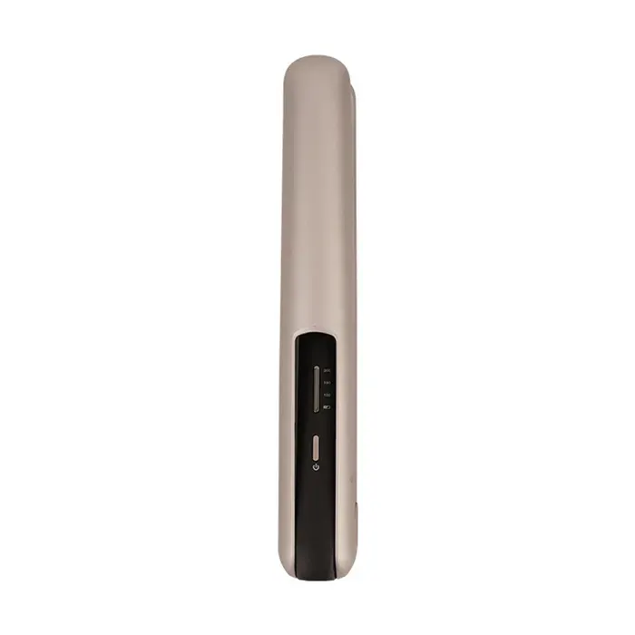 Lisseur boucleur sans fil portable 4800mAh3 températures céramique ionique cheveux secs et mouillés charge rapide Or champagne