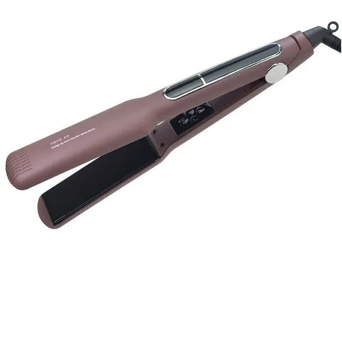 Lisseur Cheveux 4 cm Lisseur & Boucleur 2 en 1 pour Cheveux Brillants et Anti-Frisottis