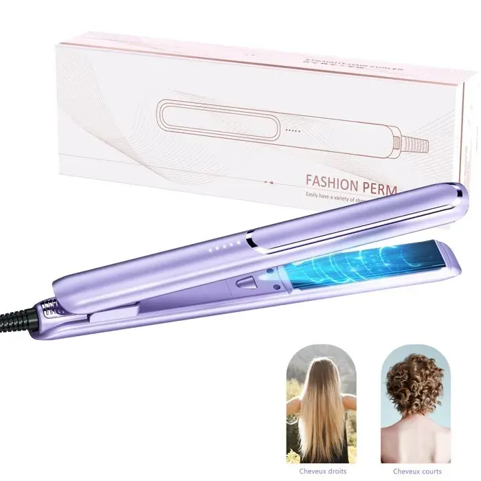 Lisseur cheveux Professionnel 2 en 1 Fer à Lisser et Fer à Boucler Professionnel 140-230 °C Température Réglable Chauffage rapide