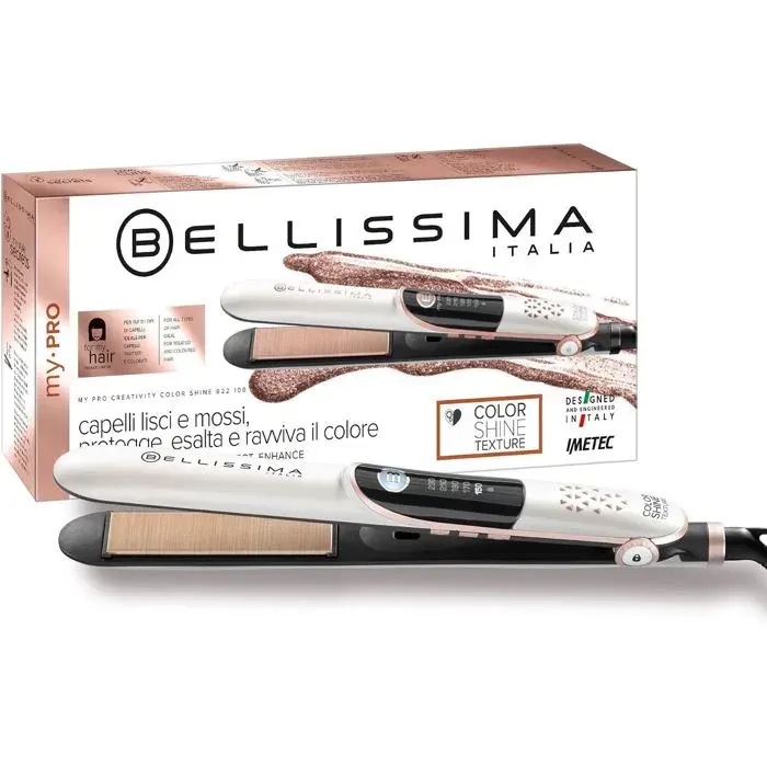 Lisseur Cheveux Professionnel Protection des Cheveux ColorésCreativity Color ShinePlaques Revêtement TissuContrôle de la Chaleur